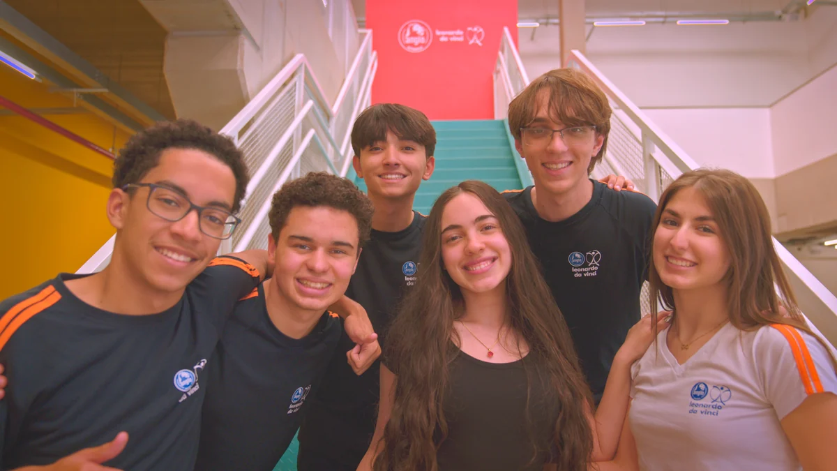 Alunos do Colégio Leonardo da Vinci