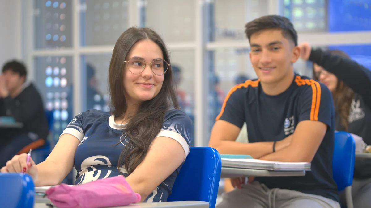 Alunos do Pré-Vestibular em aula